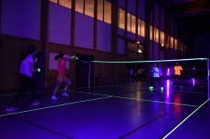 The Dark games: badminton in the dark