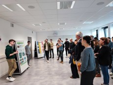 Présentation des infographies lors de la soirée de restitution