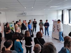 Présentation des infographies lors de la soirée de restitution