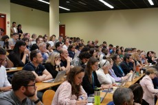 Le public &eacute;tait nombreux pour la conf&eacute;rence de Jean-Michel Jolion jeudi 11 juin.