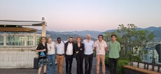 Marianne Humblet, Sigrid Giffon, Sourou Meatchi, Dénali Boutain, Nargiz Phalavandishvili (directrice de la Faculté du tourisme de Batumi Shota Rustaveli State University), Thomas Apchain, Christophe Guibert et Jules Raimondo.