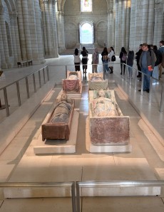 Gisants dans l'Abbaye de Fontevraud