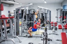The bodybuilding room of the Suaps