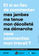 Et si au lieu de commenter mes jambes, ma tenue, mon décolleté, ma démarche, vous commentiez mon travail ?