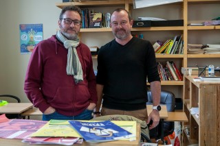 Téhem et David Lessault, à l'Atelier Kawa.