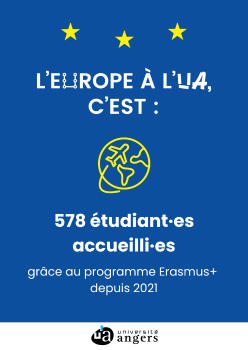 L'Europe à l'UA, c'est 578 étudiant·es accueilli·es grâce au programme Erasmus+ depuis 2021