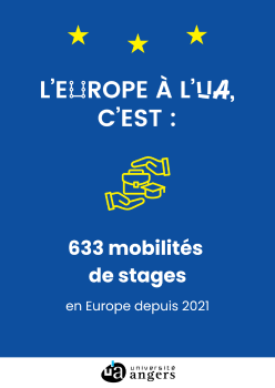 L'Europe à l'UA, c'est 633 mobilités de stages en Europe depuis 2021