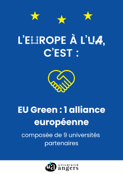 L'Europe à l'UA, c'est EU Green, une alliance européenne composée de 9 universités partenaires