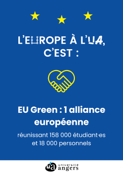 L'Europe à l'UA, c'est EU Green, une alliance européenne réunissant 158 000 étudiant·es et 18 000 personnels