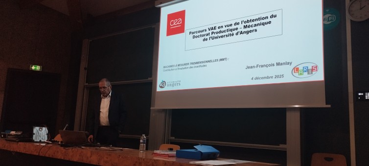 Monsieur Manlay le jour de sa soutenance