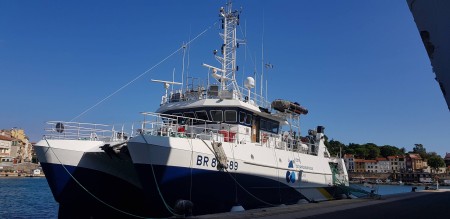 Christine Barras est monté à bord du bateau scientifique L'Europe en avril 2021.
