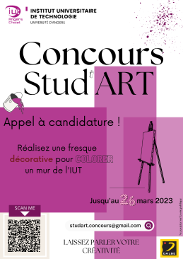 affiche studart fond violet