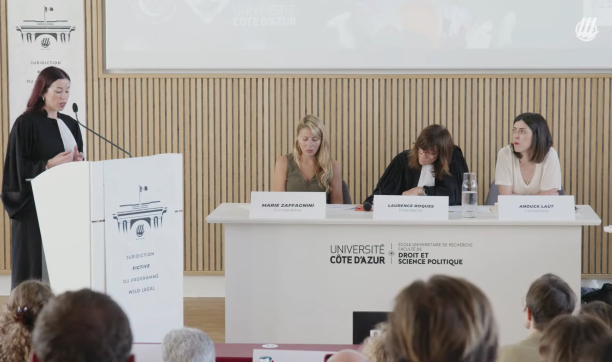 Emma Morales, finaliste répresentant la Faculté en finale du procès-simulé Wild Legal