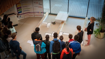 Le 17 juin, à l'IUT, les collégiens ont assisté à des démonstrations de robot