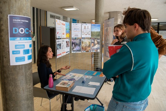 Les doctorants ont pu rencontrer diff&eacute;rents acteurs de la  vie universitaire.