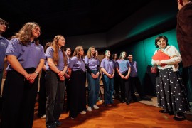 Madame Katia Béguin, rectrice de la région académique Pays de la Loire, rencontre les étudiants de l'ESTHUA