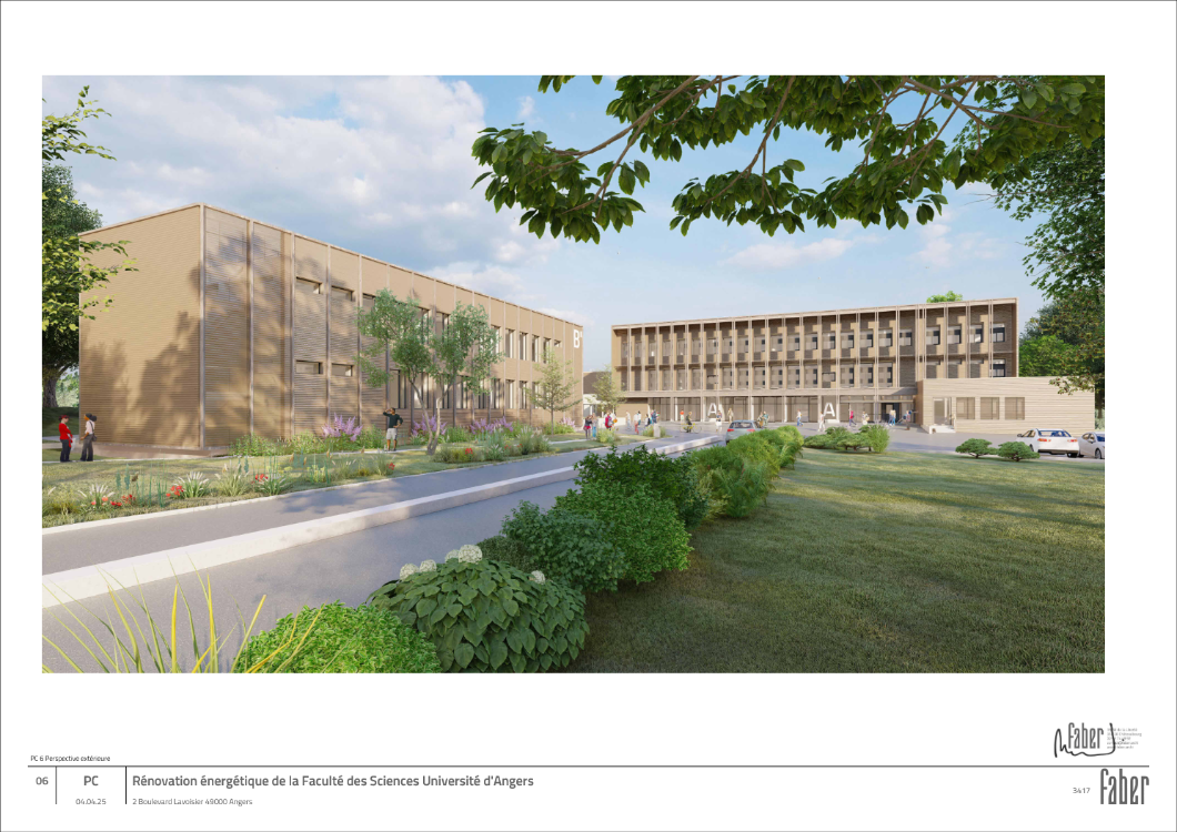 rendu final de la r&eacute;habilitation b&acirc;timent A