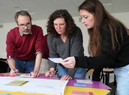 Octave Julien (à gauche) et Diane Foltzer (à droite) ont participé jeudi 5 mars à la dernière journée du parcours de formation pour les nouveaux maîtres de conférences.