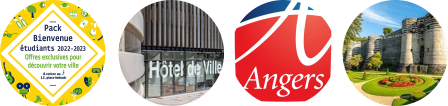 pictures and logo of Angers City hall
